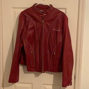 Baby Phat red leather jacket
